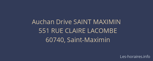 Auchan Drive SAINT MAXIMIN