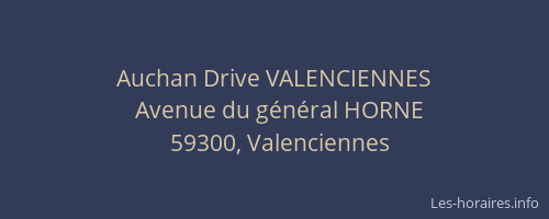 Auchan Drive VALENCIENNES