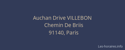 Auchan Drive VILLEBON