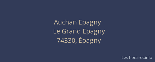 Auchan Epagny