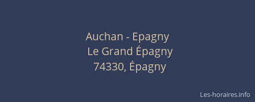 Auchan - Epagny
