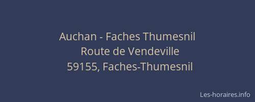 Auchan - Faches Thumesnil