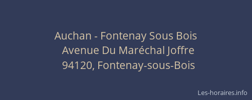 Auchan - Fontenay Sous Bois