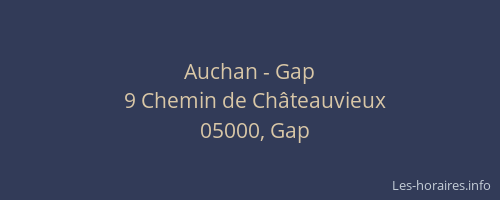 Auchan - Gap