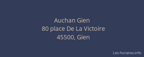 Auchan Gien