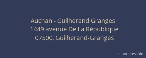 Auchan - Guilherand Granges