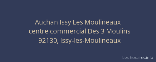 Auchan Issy Les Moulineaux