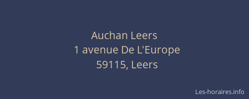 Auchan Leers