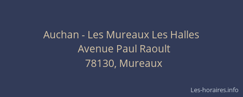 Auchan - Les Mureaux Les Halles
