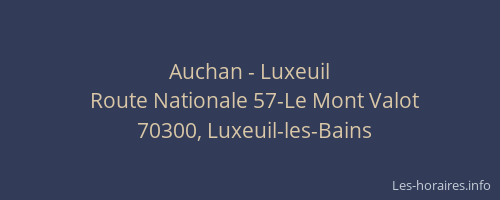 Auchan - Luxeuil