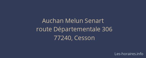 Auchan Melun Senart