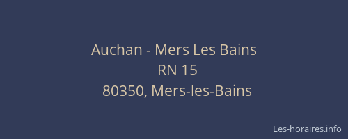 Auchan - Mers Les Bains