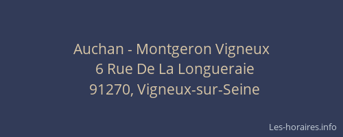 Auchan - Montgeron Vigneux
