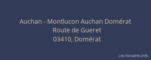 Auchan - Montlucon Auchan Domérat