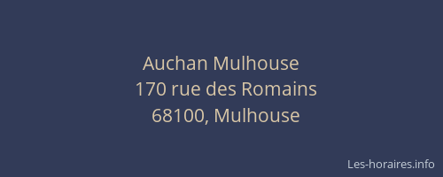 Auchan Mulhouse