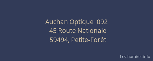 Auchan Optique  092