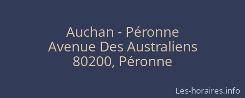 Auchan - Péronne