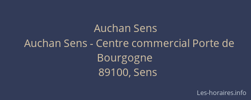 Auchan Sens