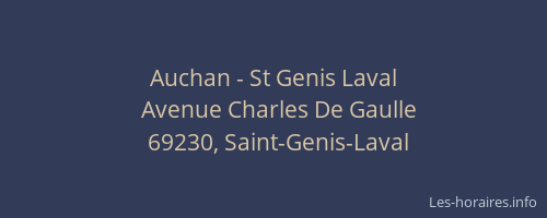 Auchan - St Genis Laval