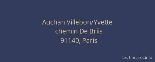 Auchan Villebon/Yvette