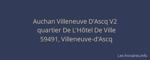 Auchan Villeneuve D'Ascq V2