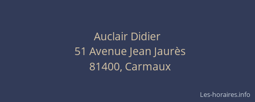 Auclair Didier