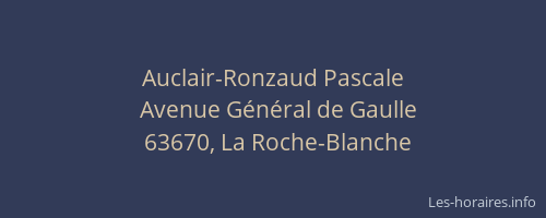 Auclair-Ronzaud Pascale