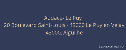 Audace- Le Puy