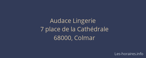 Audace Lingerie