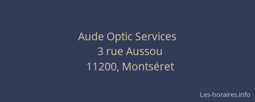 Aude Optic Services