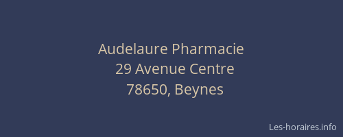 Audelaure Pharmacie