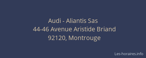 Audi - Aliantis Sas