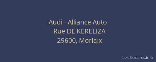 Audi - Alliance Auto