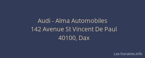 Audi - Alma Automobiles
