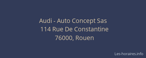 Audi - Auto Concept Sas