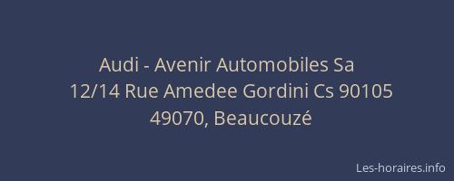 Audi - Avenir Automobiles Sa