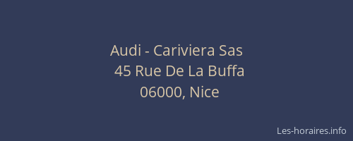 Audi - Cariviera Sas