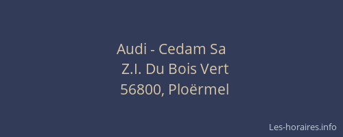 Audi - Cedam Sa