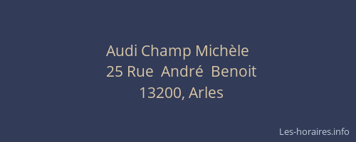 Audi Champ Michèle