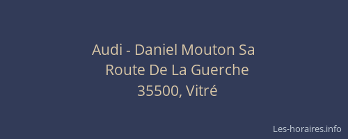 Audi - Daniel Mouton Sa