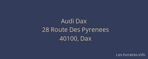 Audi Dax
