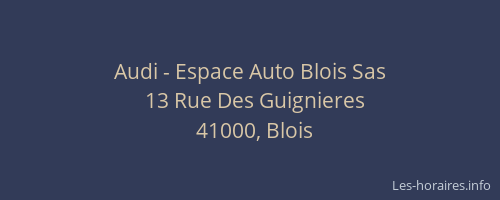 Audi - Espace Auto Blois Sas