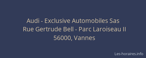 Audi - Exclusive Automobiles Sas