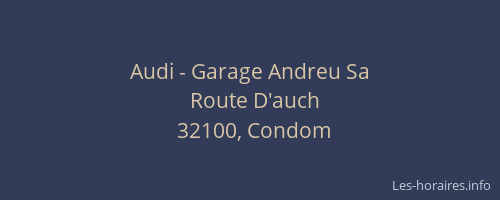 Audi - Garage Andreu Sa