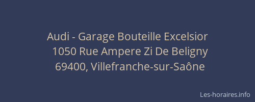 Audi - Garage Bouteille Excelsior