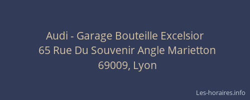 Audi - Garage Bouteille Excelsior