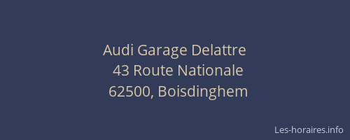 Audi Garage Delattre