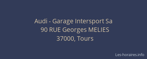 Audi - Garage Intersport Sa