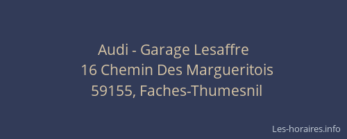 Audi - Garage Lesaffre
