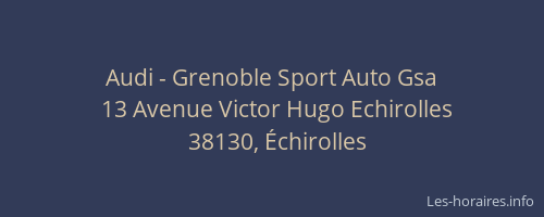 Audi - Grenoble Sport Auto Gsa